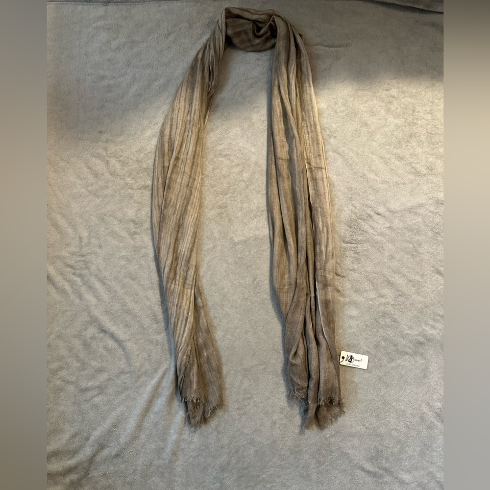 JC Sunny Just Classic scarf unisex gray brown cashmere wool scarf